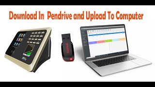 How To download Biometric In/out attendance data machine data to usb pendrive and to Software