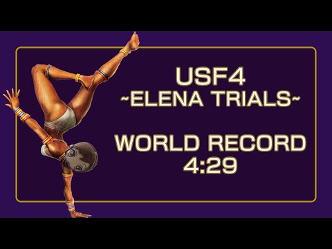 USF4 Elena Trials Speedrun WR - 4:29
