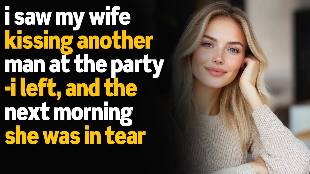I Saw My Wife Kissing Another at the Party. I Left, and the Next Morning She Was in Tears.