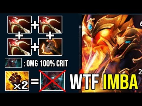 100% Crit 3x Daedalus + Fury Ember True Strike + 2x Fist Delete Everyone Crazy Damage WTF Dota 2