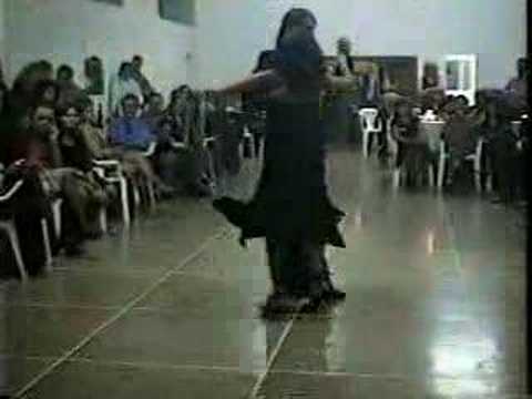  Andres Laza Moreno  and  Samantha Dispari  are  dancing  to  the  tango  "  Tu...el Cielo Y Tu!  "
