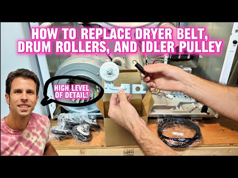 How to Replace Dryer Belt, Drum Rollers, and Idler Pulley - LG