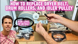 How to Replace Dryer Belt, Drum Rollers, and Idler Pulley - LG
