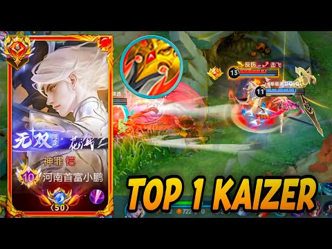 Honor of Kings China : Top 1 Kaizer  MMR 16K++ POWER With 69% Winrate Best Plays [ Watch & Learn ] 