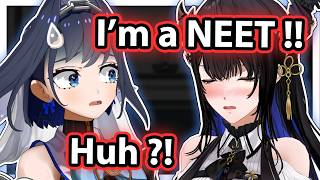 Nerissa Suddenly Admitted That She is A NEET to Kronii【Hololive】