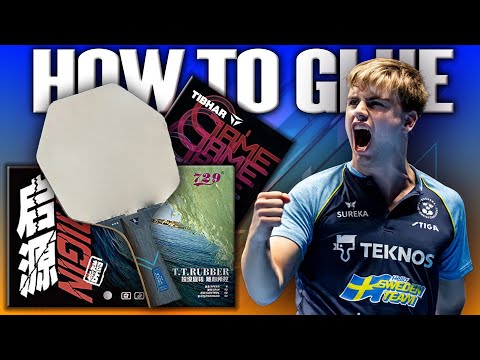 How to Glue Your Table Tennis Rubbers | Stiga Cybershape Future Edition