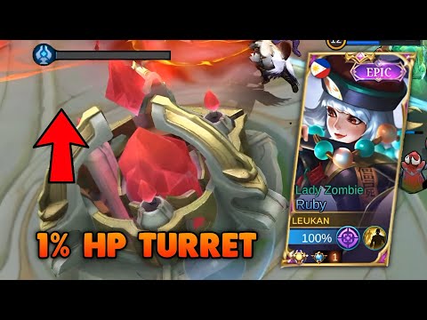 1% HP EPIC COMEBACK!! RUBY LATE GAME HARD CARRY🔥RUBY BEST BUILD 2022 - MLBB