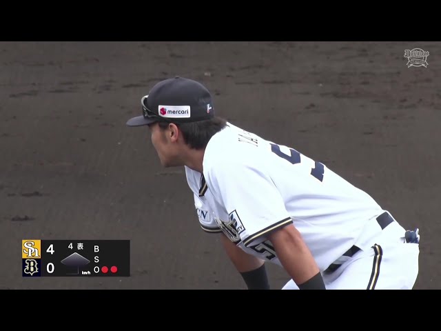 【ファーム】バファローズ・山中稜真 フェンス際のファウルフライを華麗にジャンピングキャッチ!! 2025年9月25日 オリックス・バファローズ 対 福岡ソフトバンクホークス