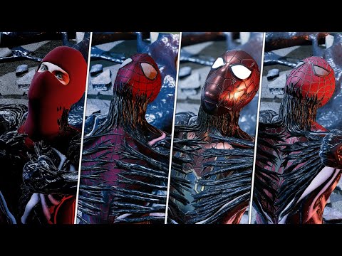 Peter Removing VENOM SYMBIOTE ALL Movie Suits - Spider-Man PC Mods