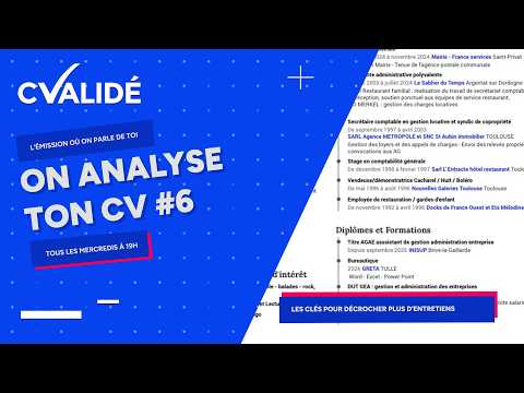 On analyse ton CV en live #6
