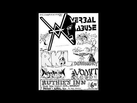Vomit- Ruthie's Inn, Berkeley Ca. 4/4/86 xfer from master cassette tape bay area thrash metal