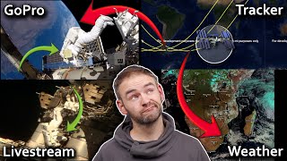 Flat Earth destruction gets even better - US Spacewalk 68 uncut video vs Weather