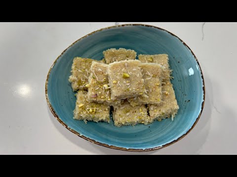 Simple coconut barfi recipe | Burfee recipe