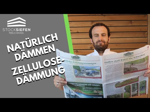 Natürlich dämmen: Zellulosedämmung | Natürliche Dämmstoffe | Ökologische Dämmung