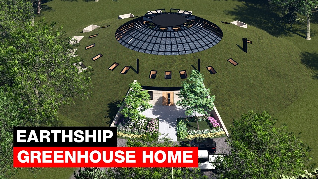 I Designed an Earthship Greenhouse Home with an Indoor Pool