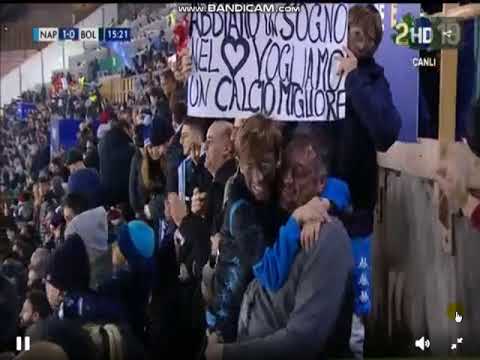 Goal Milik Napoli 1-0 Bologna