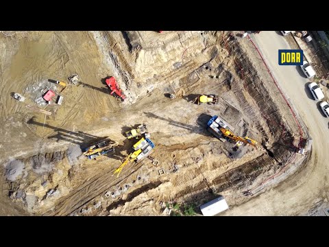 PORR Czech Republic: Tesla Hloubětín – Ensuring the construction pit and pile foundation