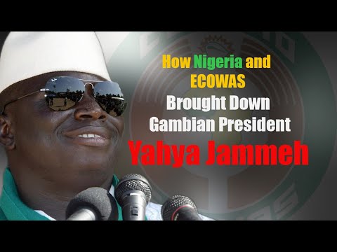 Yahya Jammeh in traditional attire, representing the No To Alliance movement's political stance and influence in Gambian elec