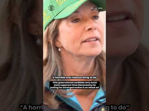 Ohio Democrat Amy Acton slams Ramaswamy ad featuring her estranged mother #shorts