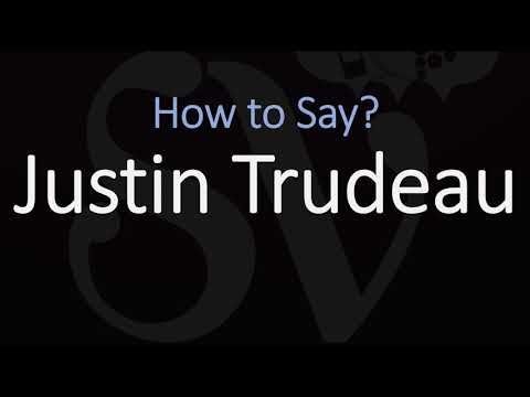 How to Pronounce Justin Trudeau? English, French Pronunciation (Prime Minister of Canada)