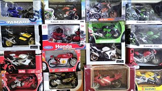 Unboxing Various Brands Diecast Model Motorcycles Scale 1:12 (Compilation)