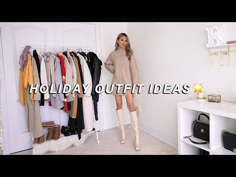 HOLIDAY OUTFITS | fancy & casual looks ✨