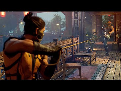 Mortal Kombat 1 Scorpion & Sub Zero Vs Kung Lao & Raiden Scene MK1 (2023)