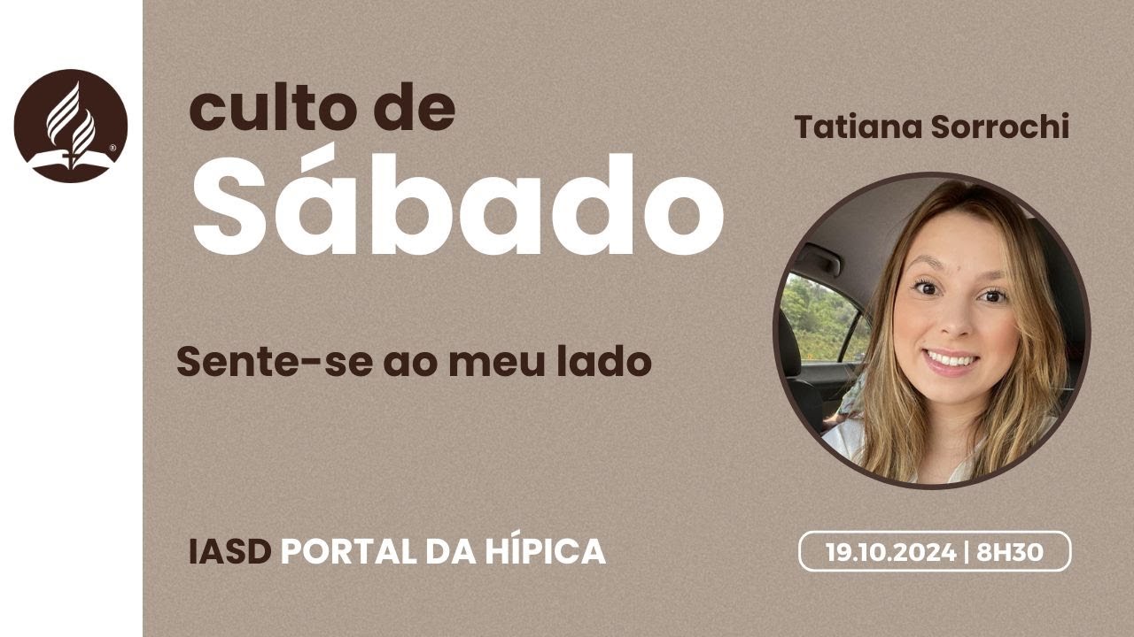 SENTE-SE AO MEU LADO | TATIANA SORROCHI | IASD HÍPICA