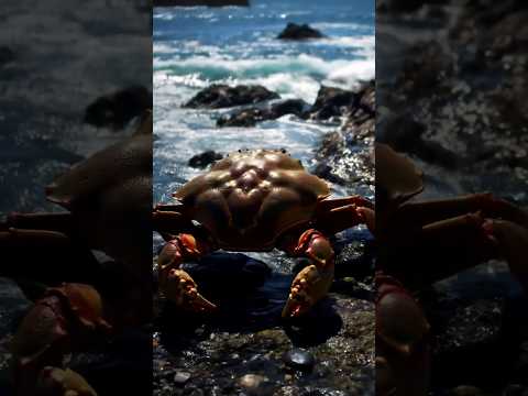 Huge Crab Crawling On The Seashore #crab #beach #fishing