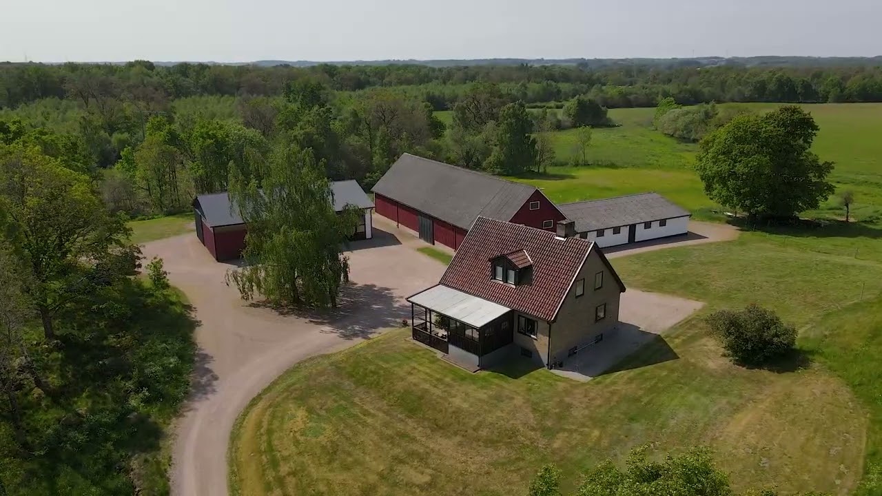 5 rum Gård/skog på Hänninge 344 Hänninge Höörs kommun - video