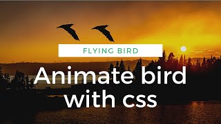 Animate Bird Like Flying Using CSS | Web Development Projects For Beginners #9 | #CodingBuddies |