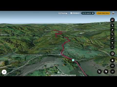 FATMAP - B. Štiavnica Červená studňa - Žarnovica - animácia túry