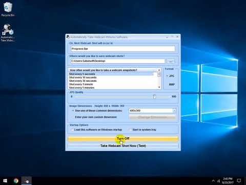 Automatically Take Webcam Pictures Software