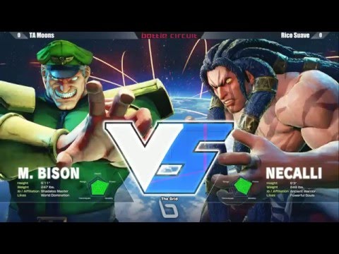 Street Fighter 5 Tournament: Next Level Battle Circuit V.5 - Losers Final - TA Moons vs Rico Suave