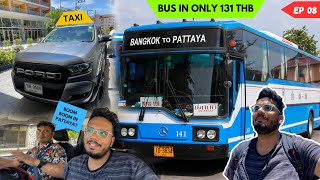 The Cheapest Way To Travel From Bangkok To Pattaya | Bus Journey In Thailand