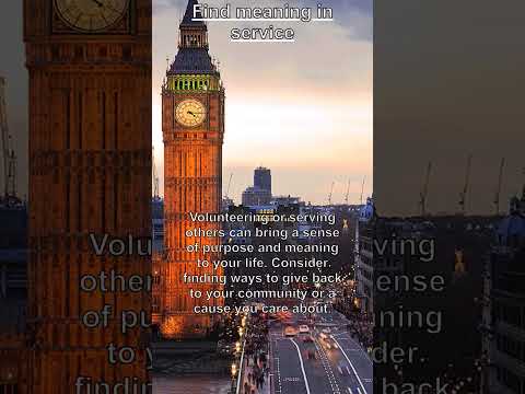 Daily tip #34 💪 Find meaning in service  #shorts #motivation #life #tips #lifetips #motivational