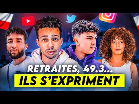 Ces youtubers qui réagissent au 49.3 et la réforme, interview de Macron, sommet… Actus du jour