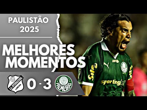 INTER DE LIMEIRA 0 X 3 PALMEIRAS | gols e melhores momentos | PAULISTÃO 2025 ....