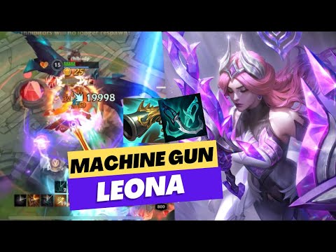 LEONA JUNGLE WILD RIFT FULL ATTACK SPEED BUILD IS INSANE !