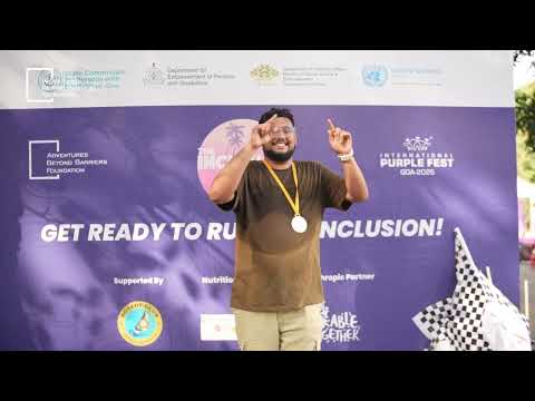 Participant at Purple Fest Goa