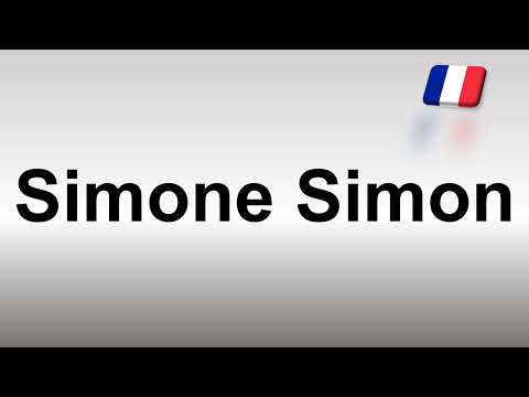 How to Pronounce Simone Simon (French)