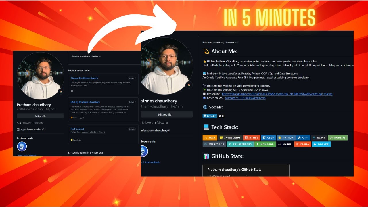 How to Write Readme file in Github | Github Markdown Readme | Github Readme Profile