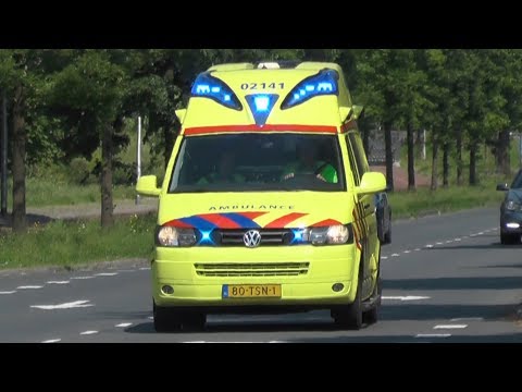A1, Silverline Ambulance 02-141 Leeuwarden naar melding