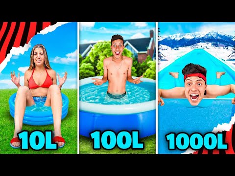 PISCINA DE 10 LITROS, 100 LITROS, 1.000 LITROS OU 1.000.000 DE LITROS! - Desafio