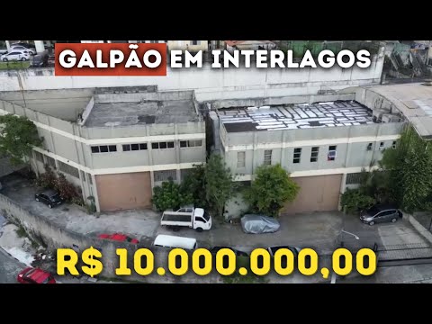 Vídeo do imóvel — GALPÃO COM PONTE ROLANTE INTERLAGOS