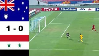 Australia 1 - 0 Syria (Highlights & All Goals) | AFC U23 CHAMPIONSHIP THAILAND 2020