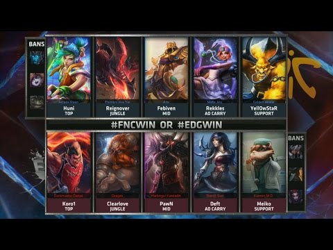 FNC vs EDG Highlights - FNATIC vs EDWARD GAMING Game 3 - S5 WORLDS 2015 KNOCKOUT STAGE - QUARTERS