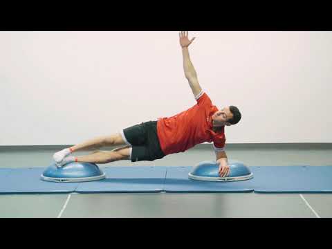 Seitstütz auf zwei Bosus + Rotation explosiv - Level 8
