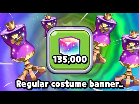 so, I tested 135K Rainbow Cubes on regular costume banner TODAY!✨