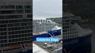 Celebrity Edge docked in Seattle WA #celebritycruises #celebrityedge #seattle #cruise